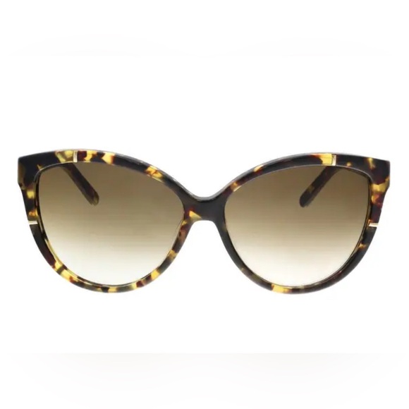 Chloe Caspia Cat-Eye Sunglasses, Tortoise - Picture 1 of 7